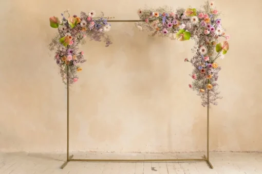 Firkant Backdrop Stativ Gull