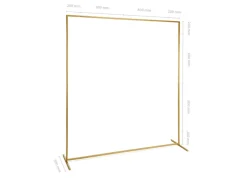 Firkant Backdrop Stativ Gull