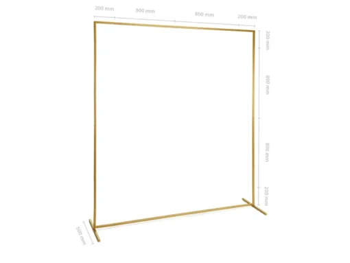 Firkant Backdrop Stativ Gull