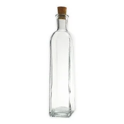 Firkantet Glassvase med Korkpropp