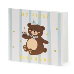 First Birthday Bamse Kort