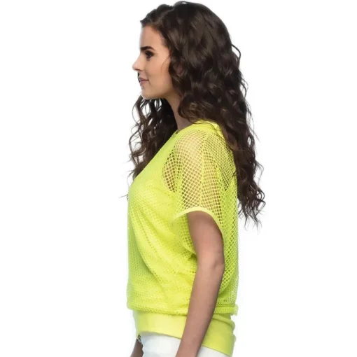 Fiskenett Bluse Neongul