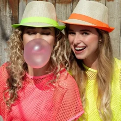 Fiskenett Bluse Neongul