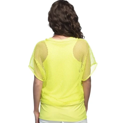 Fiskenett Bluse Neongul
