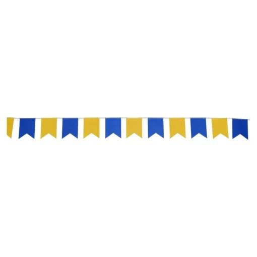 Flaggbanner Gul og Blå