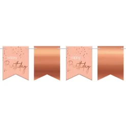 Flaggbanner Happy Birthday Lush Blush