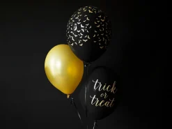Flaggermus Ballonger Gull og Pastell Svart