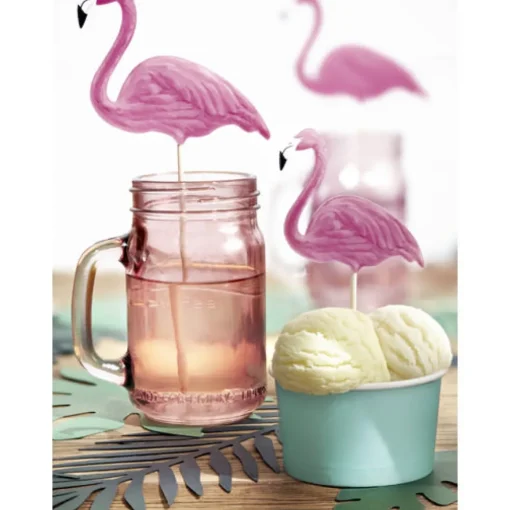 Flamingo Kakepynt