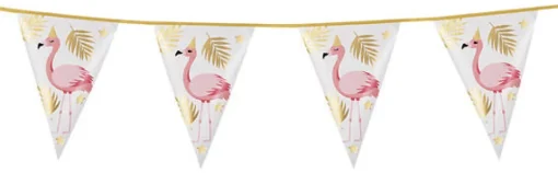 Flamingo Vimpelbanner Rosa