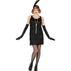 Flapper Kjole Svart