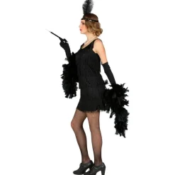 Flapper Kjole Svart