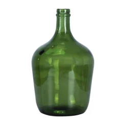 Flaskeformet Glassvase Grønn