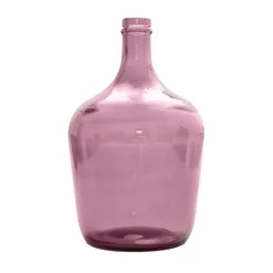 Flaskeformet Glassvase Rosa