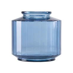 Flora Glassvase Asurblå