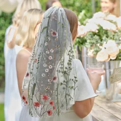 Floral Blomster Brudeslør
