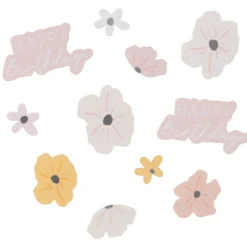 Floral Happy Birthday Konfetti