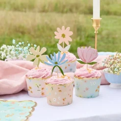 Floral Tea Party Kagepinner & Cupcake Wrappers