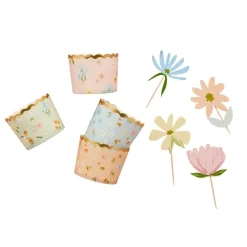 Floral Tea Party Kagepinner & Cupcake Wrappers