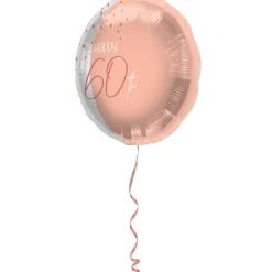 Foileballong 60 År Lyserosa Lush Blush