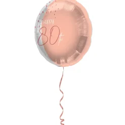 Foileballong 80 År Lyserosa Lush Blush