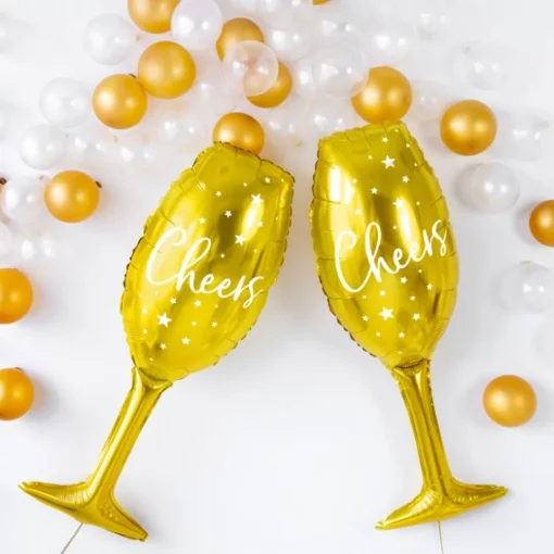 Folieballong Champagneglass