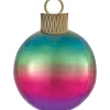 Folieballong Julekule Regnbue