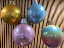 Folieballong Julekule Regnbue