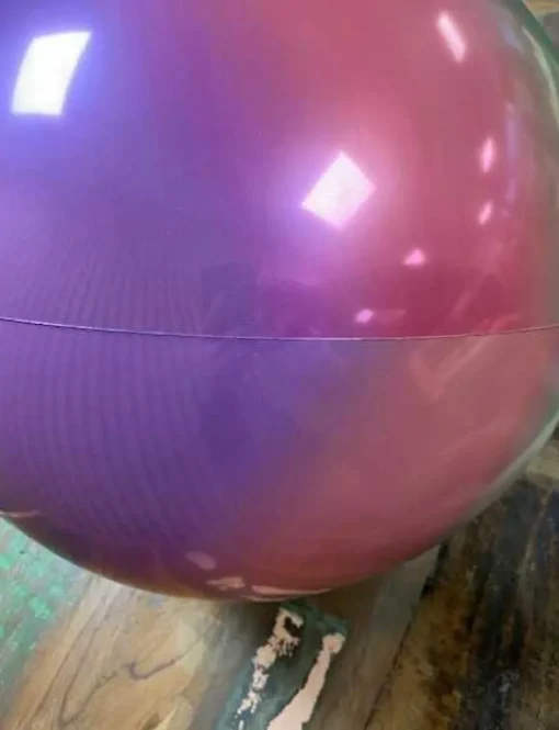 Folieballong Julekule Regnbue