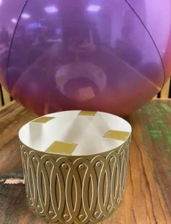Folieballong Julekule Regnbue