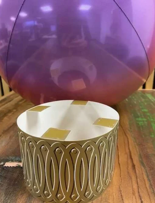 Folieballong Julekule Regnbue