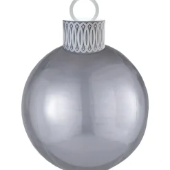 Folieballong Julekule Sølv