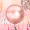 Folieballong Metallisk Gullrosa