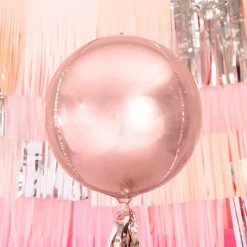 Folieballong Metallisk Gullrosa