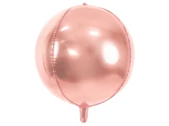 Folieballong Metallisk Gullrosa