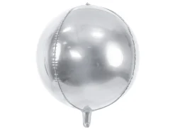 Folieballong Metallisk Sølv