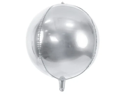 Folieballong Metallisk Sølv
