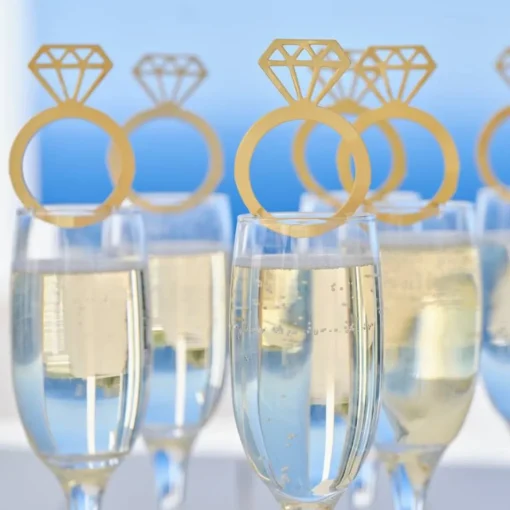 Forlovelsesring Glasspynt