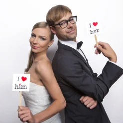 Fotorekvisitter I Love Him/Her