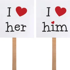 Fotorekvisitter I Love Him/Her