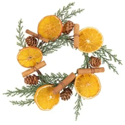 Furu Krans med Tørket Appelsin & Kanel