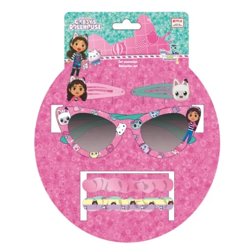 Gabbys Dukkehus® Solbriller & Hårtilbehør Sett Rosa