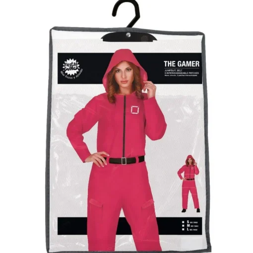 Gamer Spillvakt Kostyme Rosa