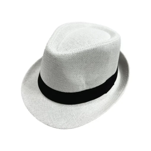 Gangster Hvit Fedora Hatt