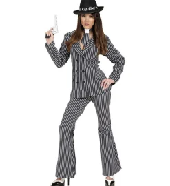 Gangster Kvinne Kostyme