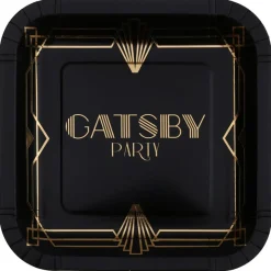 Gatsby Party Papptallerkener