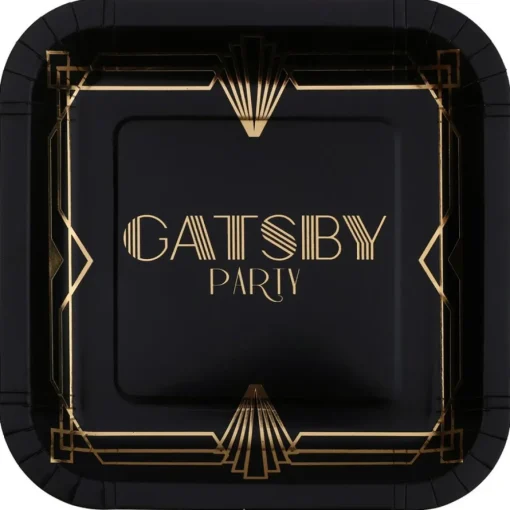 Gatsby Party Papptallerkener