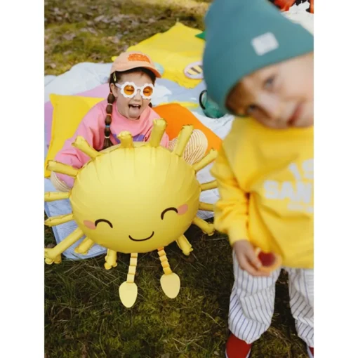 Gående Sol Folieballong