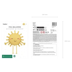 Gående Sol Folieballong