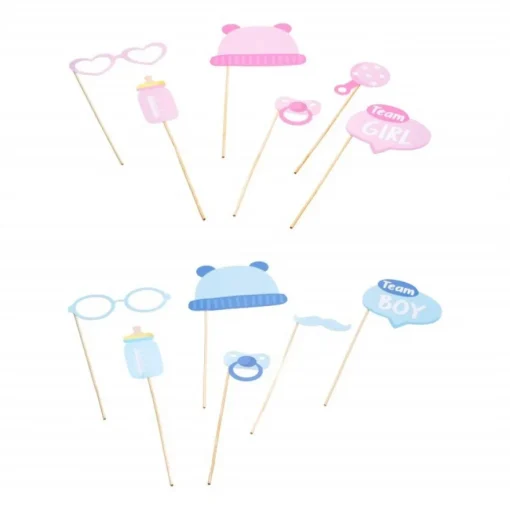 Gender Reveal Selfie Props