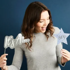 Gender Reveal Selfie Props